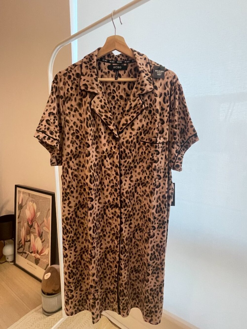 NWT Leopard Print Sleep Shirt BCBG